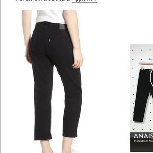 Women’s Levi’s Wedgie Straight Jeans Black Size 24